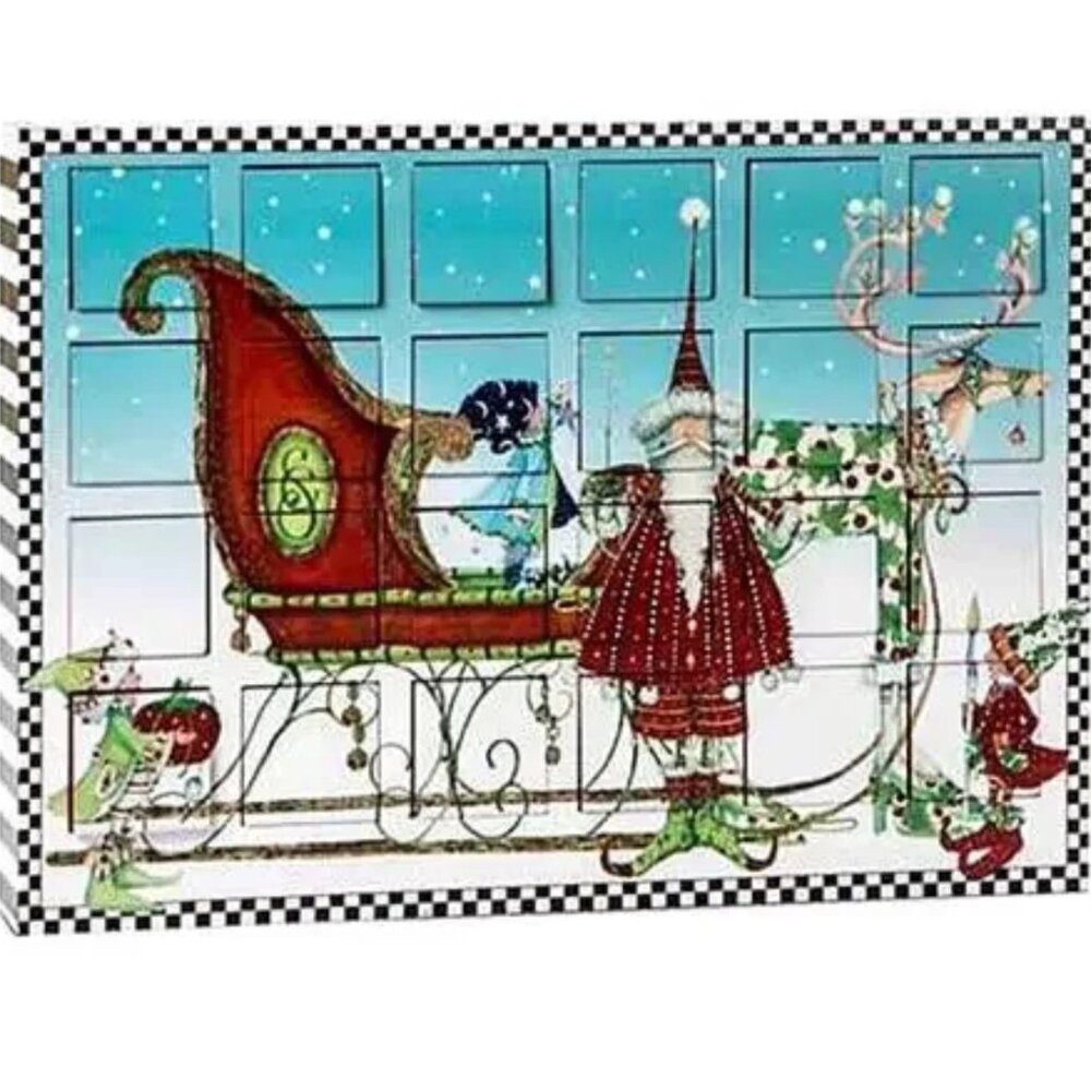MacKenzie-Childs Patience Brewster Dash Away Christmas Advent Calendar - NEW